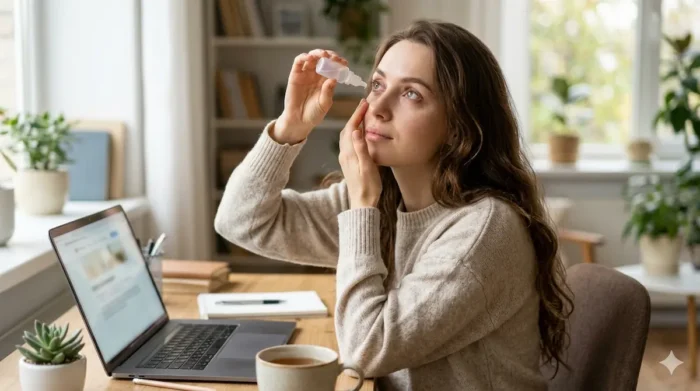 Сухість в очах: причини, симптоми та що допомагає на практиці